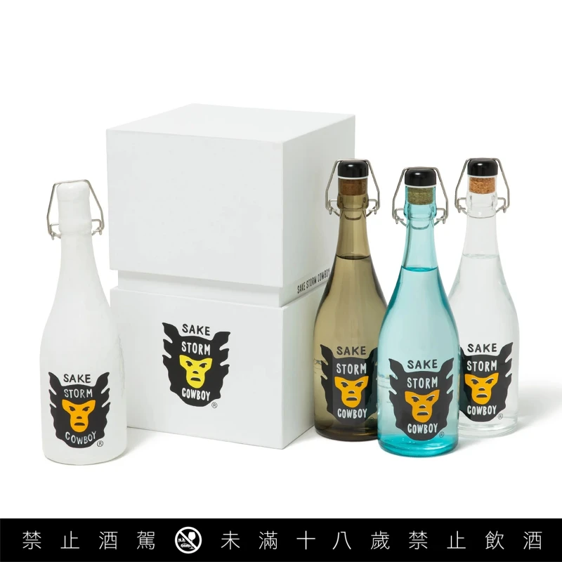 清酒品牌「SAKE STORM COWBOY」，菲董加持清酒瞬間成了潮流好酒。
