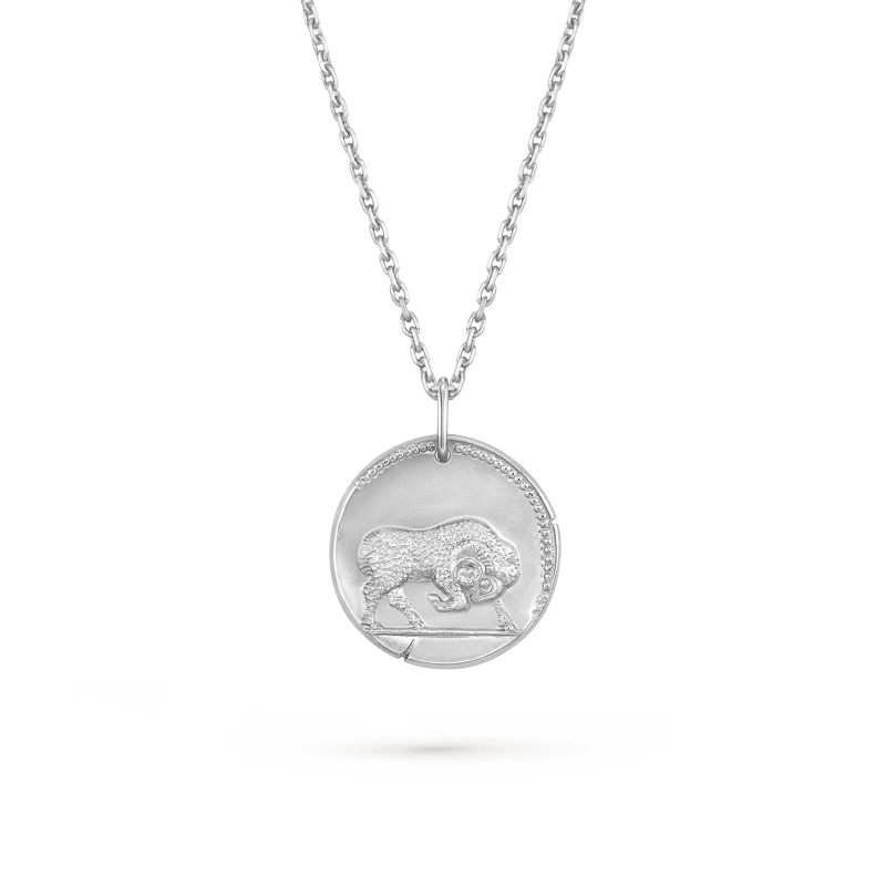 Van Cleef & Arpels 梵克雅寶2026 Zodiaque系列18K白金十二星座圓墜搭配項鍊