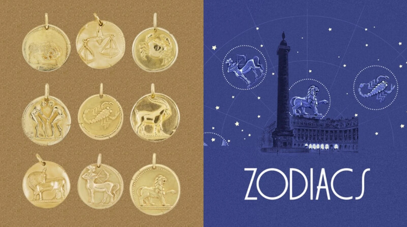 2021年梵克雅寶推出Zodiaque系列兩套金幣造型項鍊&mdash;一套為全金幣圓墜、另一套為金幣與寶石的長項鍊