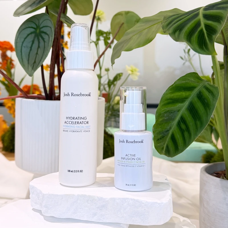 Josh Rosebrook產品實拍。左為明星商品月見草保濕噴霧。 Josh Rosebrook產品實拍。左為明星商品月見草保濕噴霧。
