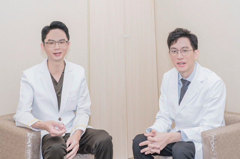 左 : 整形外科陳威臣醫師，右 : 麻醉科蕭斯云醫師