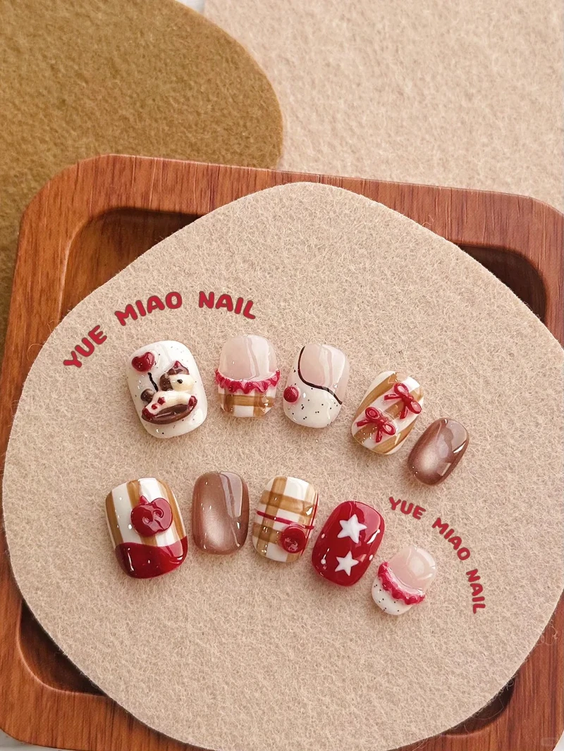 夢幻奔馳獨角獸美甲範本(Photo/小紅書@玥喵穿戴甲)