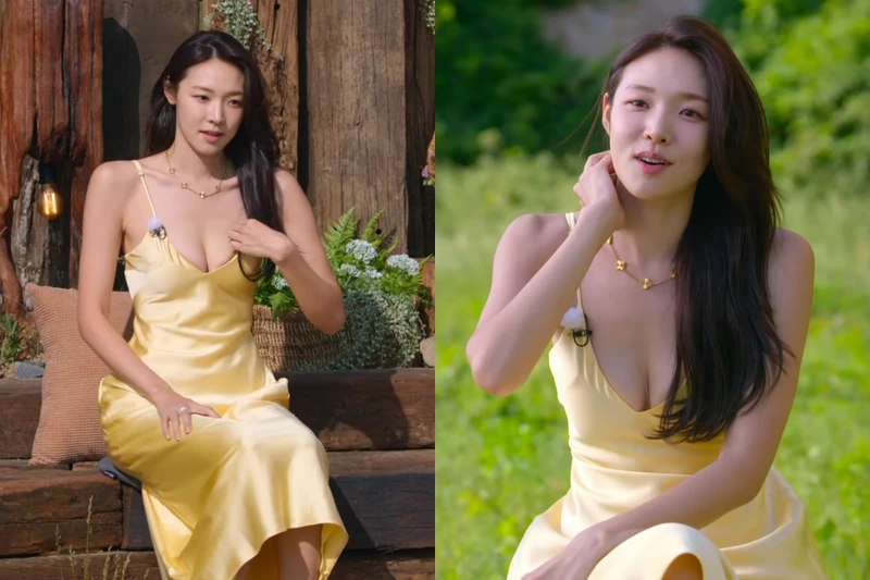 ZARA 緞面中長版連身裙 NT.1,490