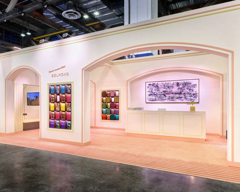 奢華旅遊品牌「Belmond」的參展空間在會場中顯得格外的與眾不同。