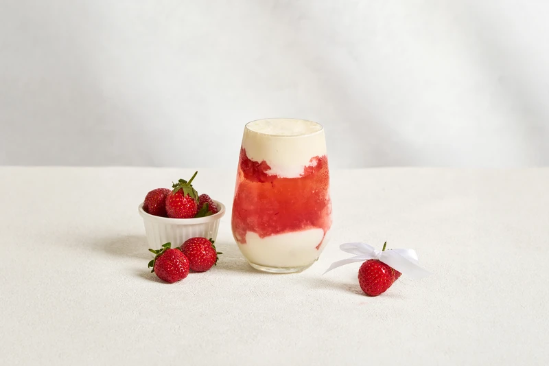 白雪草莓啵啵鮮奶（圖片來源／發發提供）