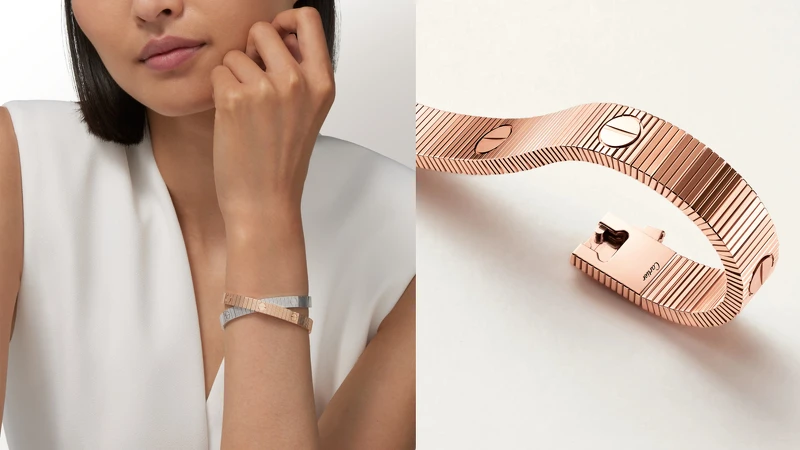 LOVE Unlimited玫瑰金手环。