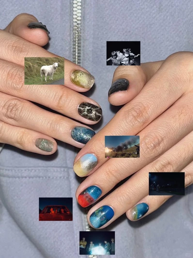 CORTIS應援美甲範本(Photo/小紅書@PF Nail )