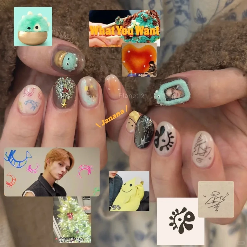 CORTIS應援美甲範本(Photo/小紅書@Kiki)