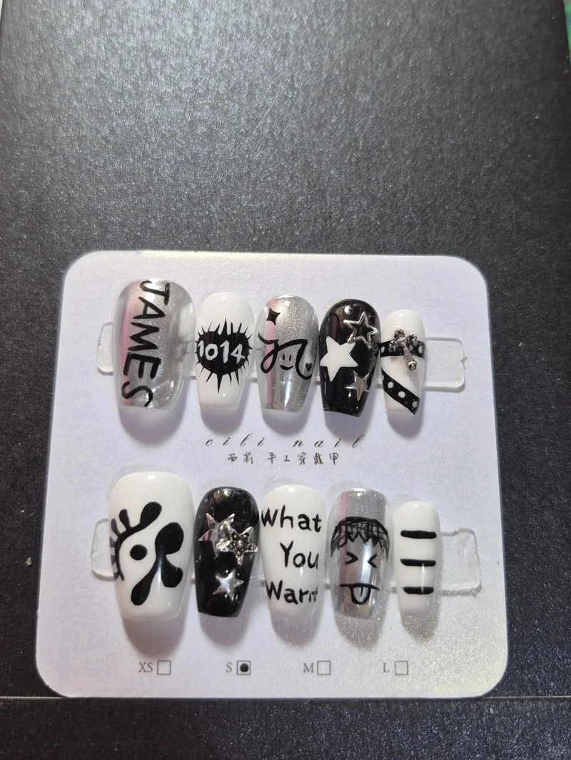 CORTIS應援美甲範本(Photo/小紅書@西莉手作)