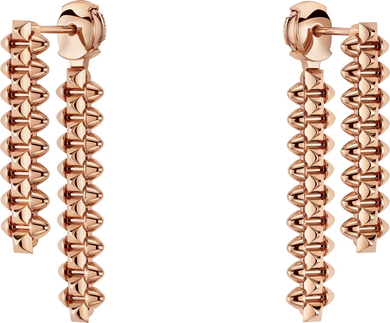 Clash de Cartier 多種配戴方式耳環 玫瑰金。 建議售價NTD$220,000