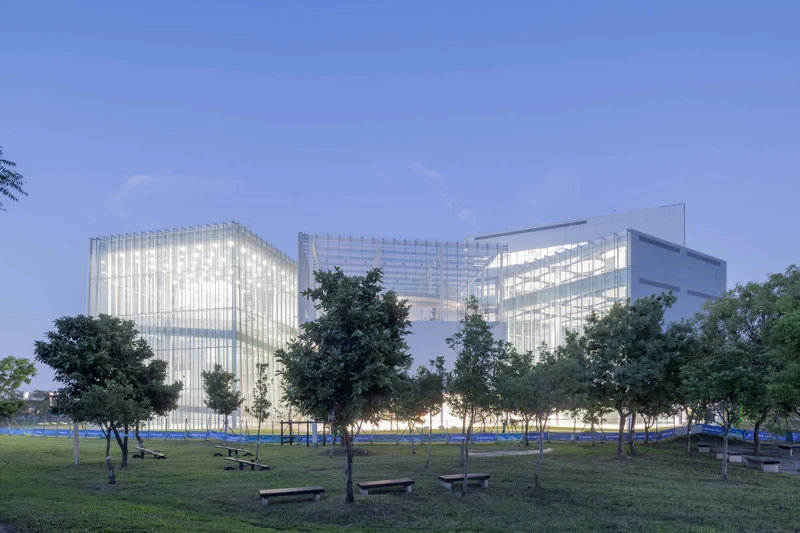 綠美圖外觀。攝影：Iwan Baan。圖片來源：臺中市立美術館提供