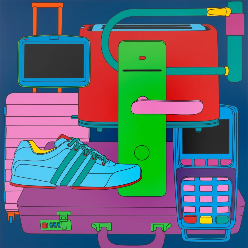 麦可．克雷格－马丁《空间II》，2016，压克力彩、铝板，300 &times; 300 cm &copy; Michael Craig-Martin. 艺术家版权所有，摄影：Mike Bruce，图片提供：高古轩。