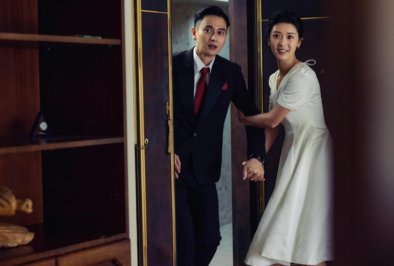 《雙囍》是余香凝首次演出的台灣電影，及賀歲電影。