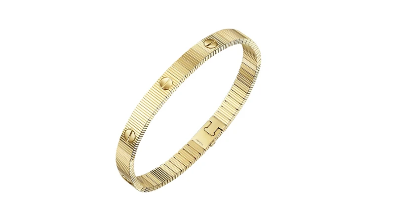 LOVE Unlimited手環(軟鍊款，玫瑰金、白金、黃金)。