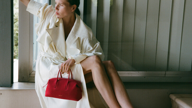 Small Stockholm Berry Red Suede