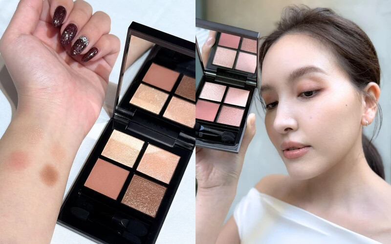 THREE 星紗流光四色眼影盤 #09 FLOWER SPACE，NT2,400