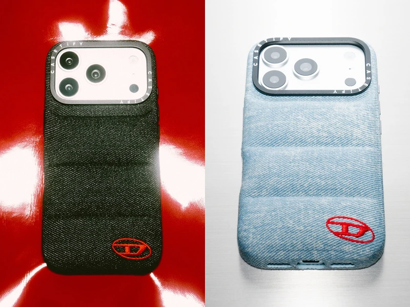 DIESEL + CASETiFY 2026聯名系列丹寧雲朵手機殼。