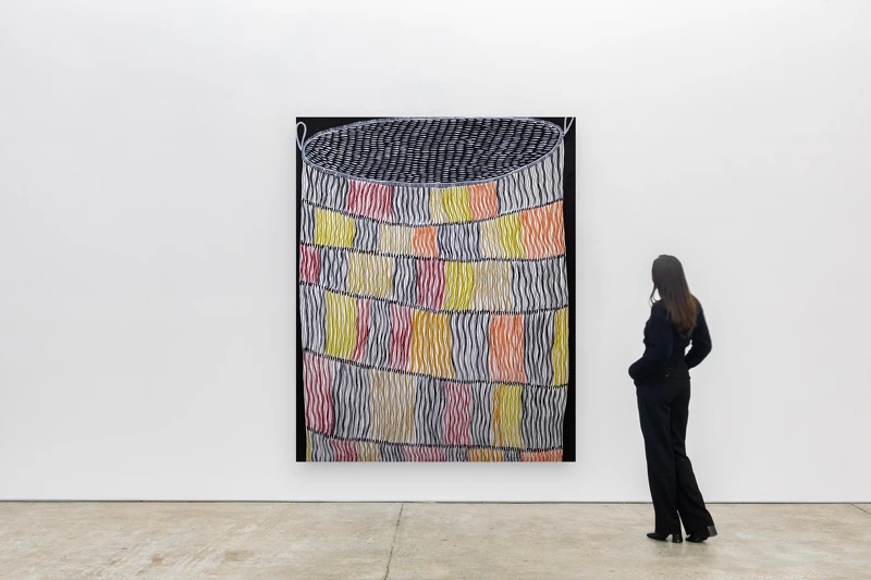 Kieren Karritpul, Big Dilly Bag, 2025. Courtesy of COMA, Sydney, Australia. Kieren Karritpul, Big Dilly Bag, 2025. Courtesy of COMA, Sydney, Australia.