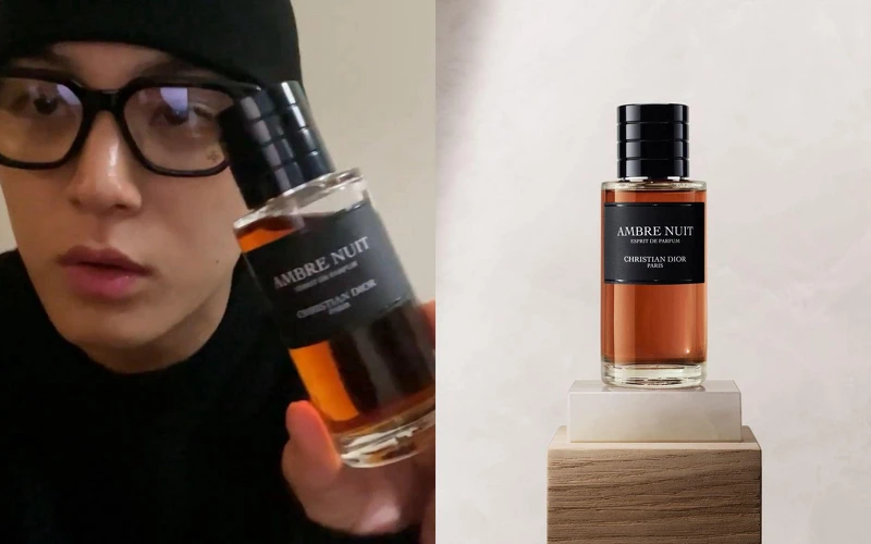 Photo/ weverse @seventeen，Dior Ambre Nuit 夜之琥珀淡香精 50ml 6,700、100ml NT10,900