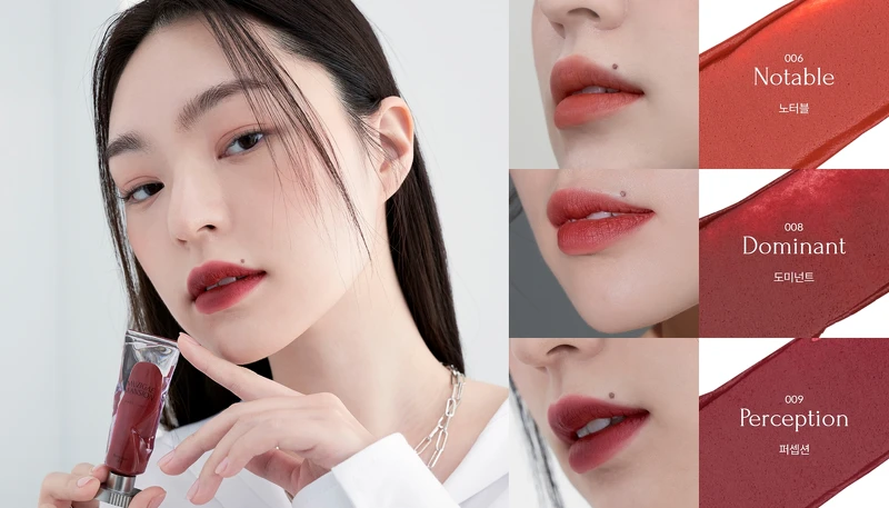 Muzigae Mansion透明顏料罐唇釉。