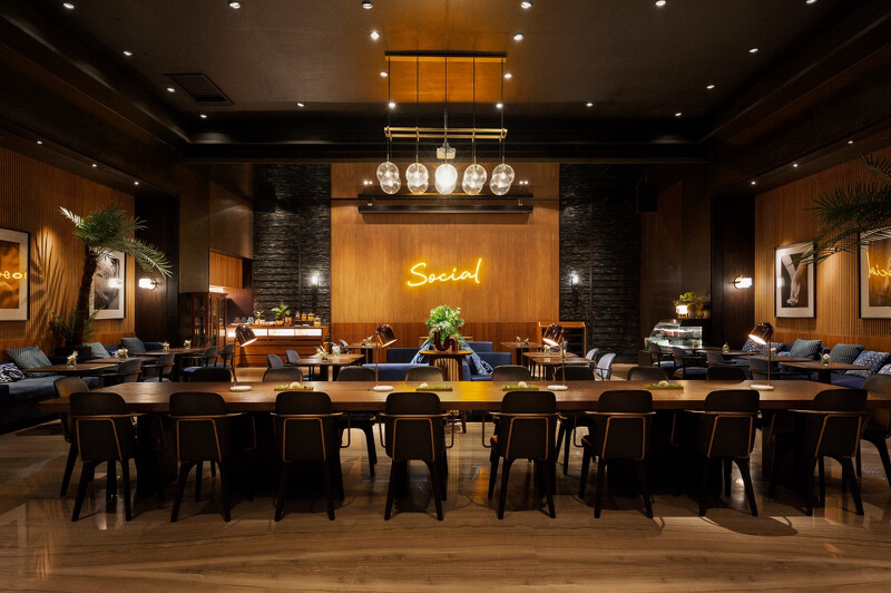 「SOCIAL」是具備行政酒廊功能的共享社交空間 。