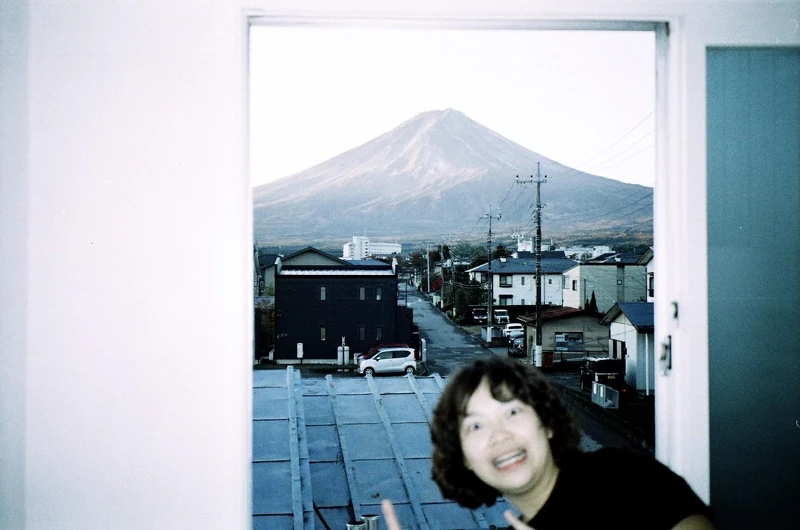 JOYCE與朋友第一次看見富士山