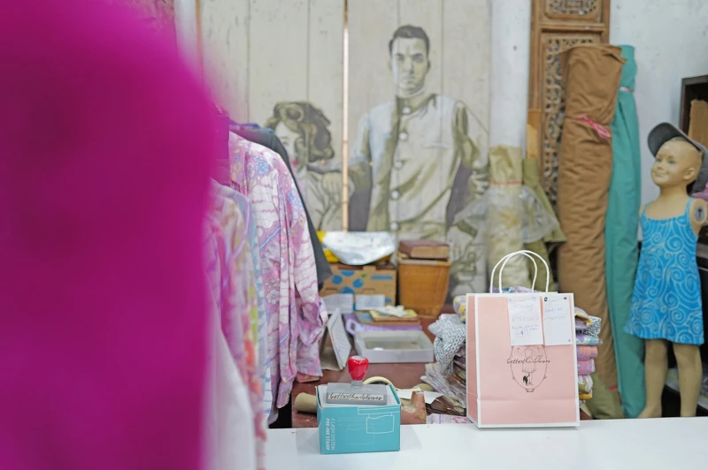 舊城街區的工作室。