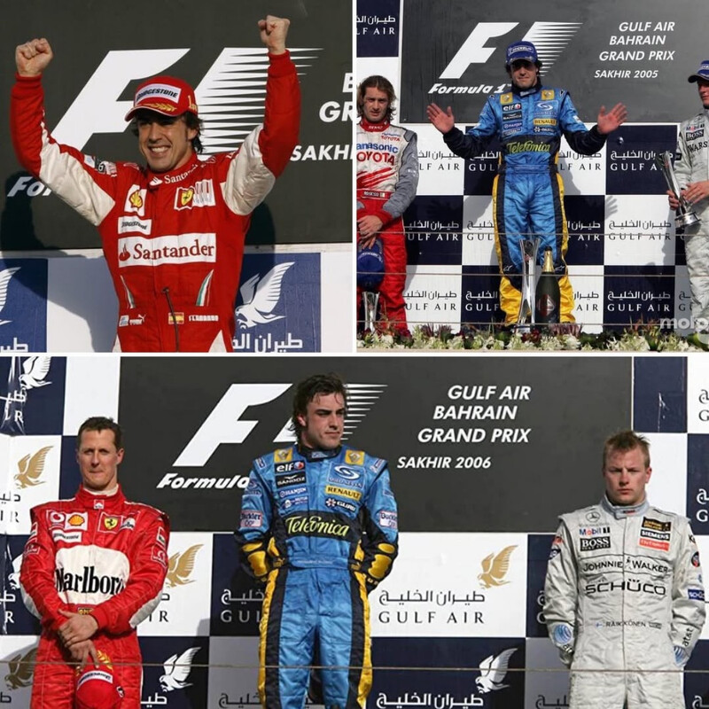 2005 的「飄髮哥」阿隆索，連車神舒馬克也要低頭，絕對是職涯輝煌時刻。