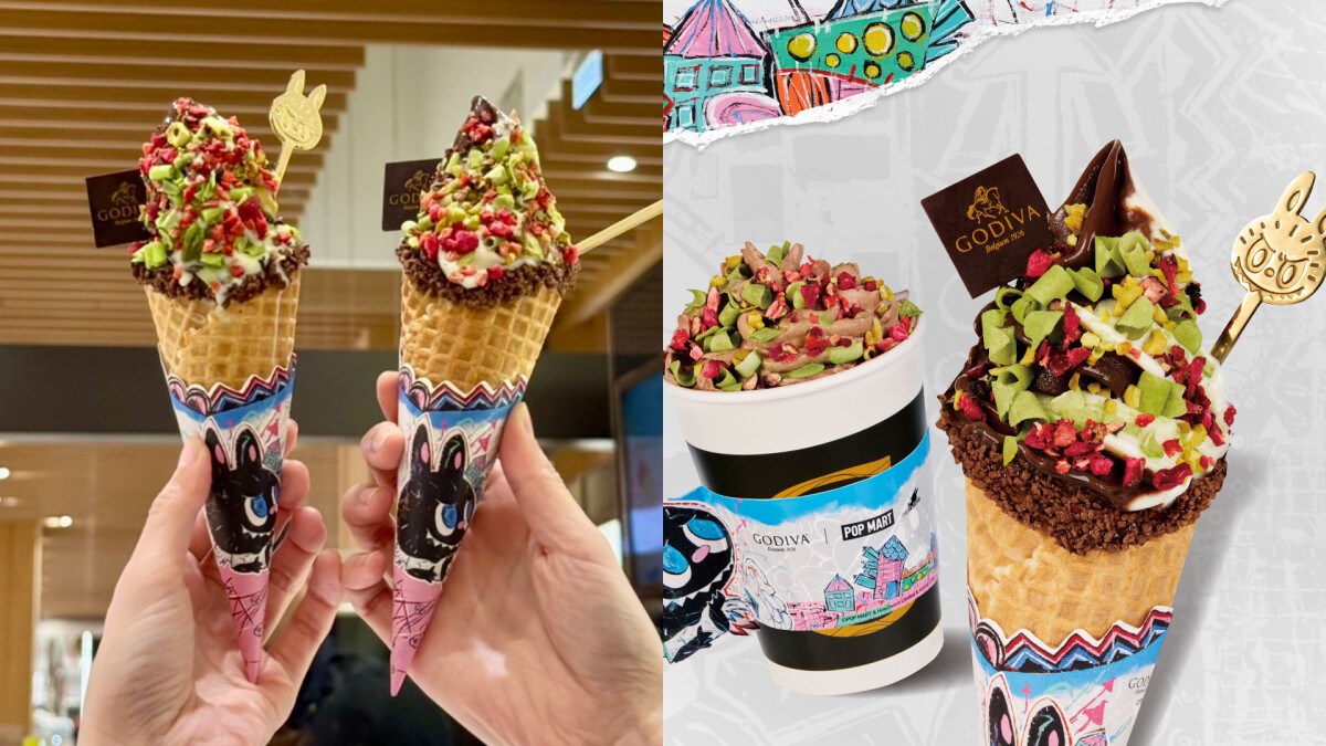 GODIVA x LABUBU夢幻聯名!霜淇淋、奶昔登場,限量湯匙超欠收