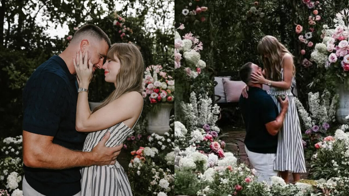泰勒絲Taylor Swift訂婚了!男友單膝下跪求婚成功,甜曬鑽戒笑稱「你們的英文老師跟體育老師要結婚了」