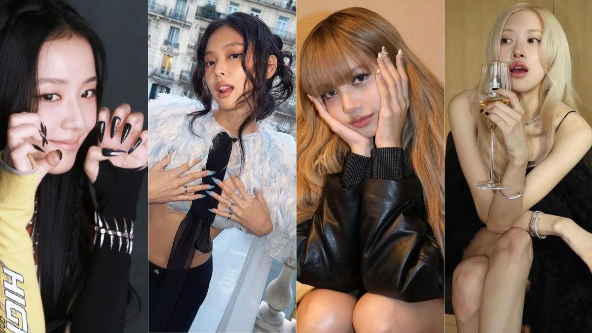 BLACKPINK 四閨女美甲盤點!透明水滴、玫瑰暈染、霧藍貓眼… 16款經典款式一次看