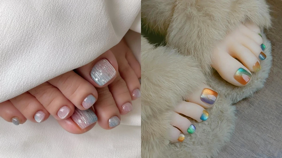 2025秋冬美甲推薦「貓眼腳美甲」！15款範本高級精緻，又不失甜酷魅力