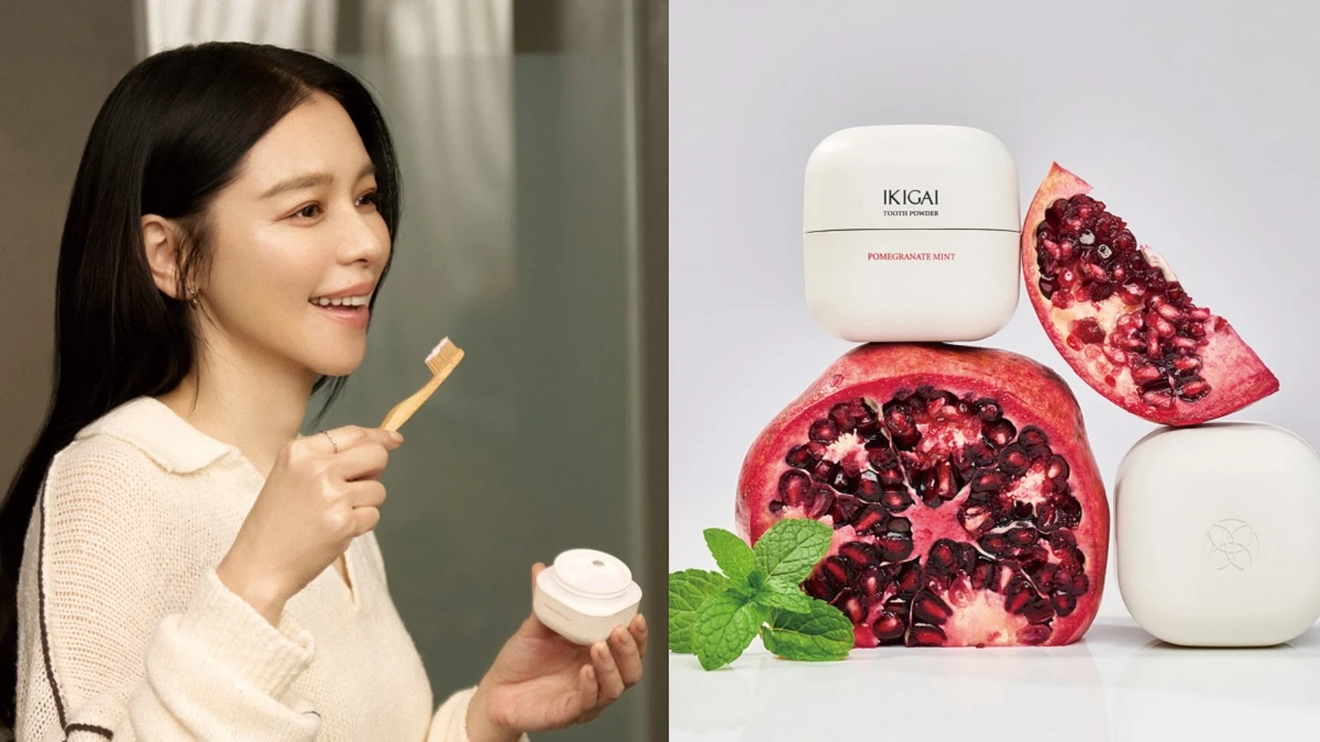 美的⼼臟顫抖~Vivian徐若瑄⽤IKIGAI牙粉,刷出比貼片更⾃然的光澤笑容!牙醫師伍從⼼醫師也認證