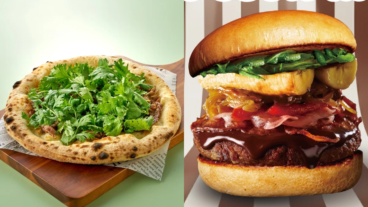 味蕾2大挑戰!堤諾比薩「爆量香菜比薩」超衝擊,自私漢堡「可可漢堡」太邪惡