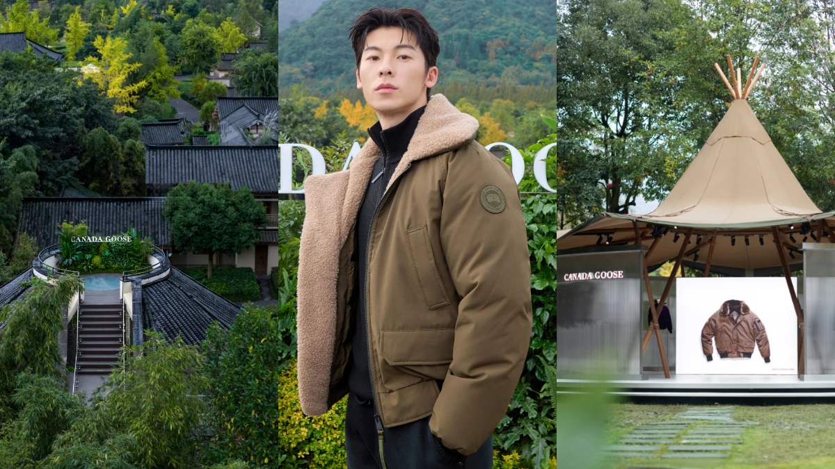 Canada Goose全球大使許光漢現身青城山「共話青皚」活動,秋冬造型揭開永續之旅序幕