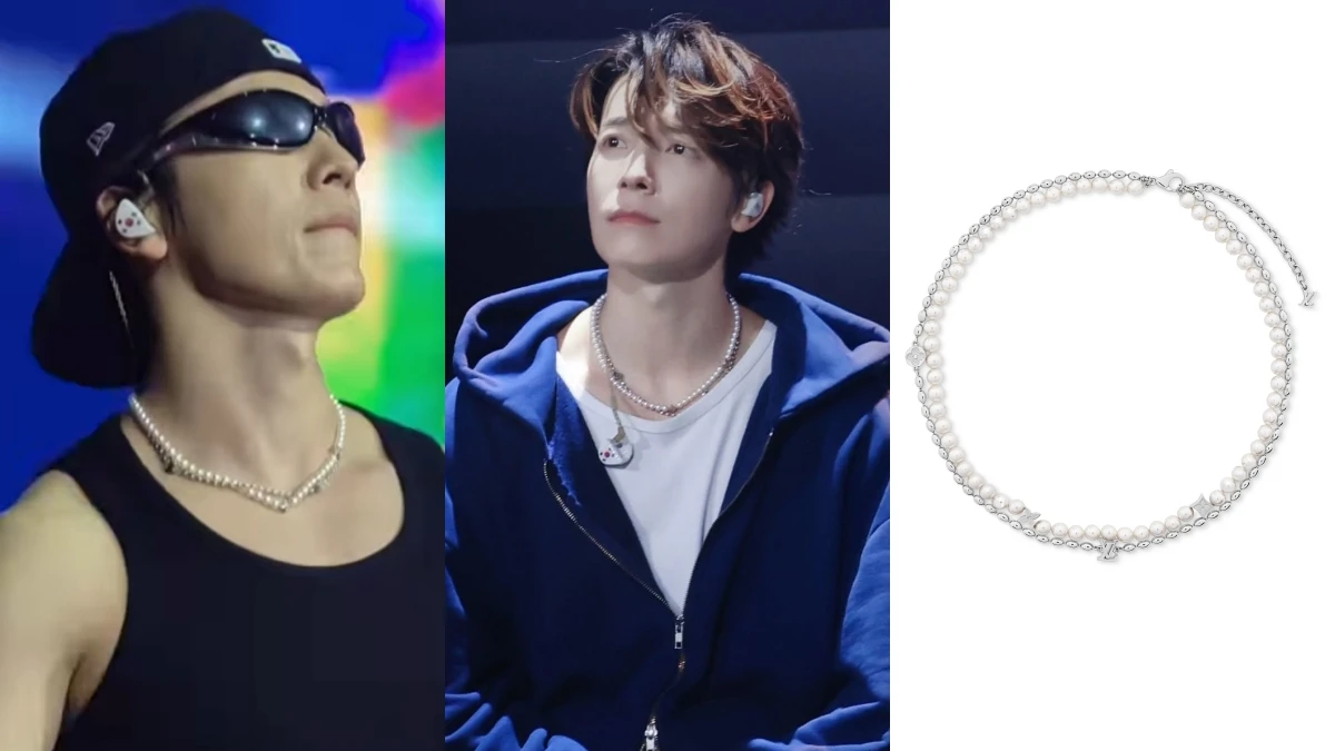 Super Junior東海同款項鍊找到了！珍珠＋LV標誌、雙層疊戴，價格、超美細節一次帶你看