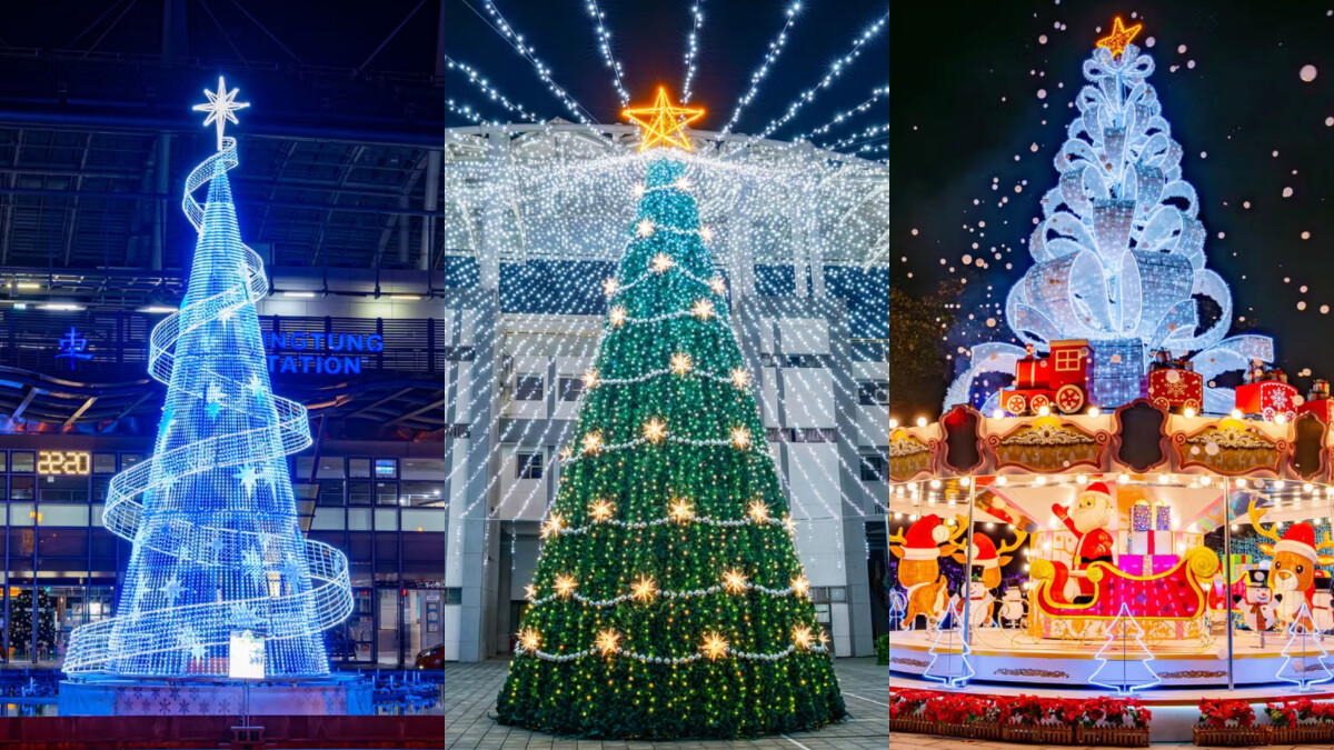 2025屏東聖誕節拍照攻略！3棵聖誕樹齊點亮，每晚燈光秀、聖誕市集好逛又好拍