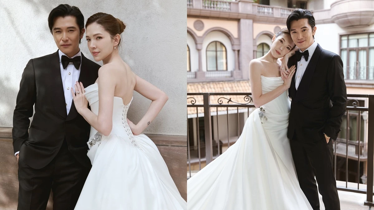 許瑋甯、邱澤海量婚紗照甜翻！夢幻嫁衣出自台灣品牌Nicole+Felicia，婚鞋也搜出！