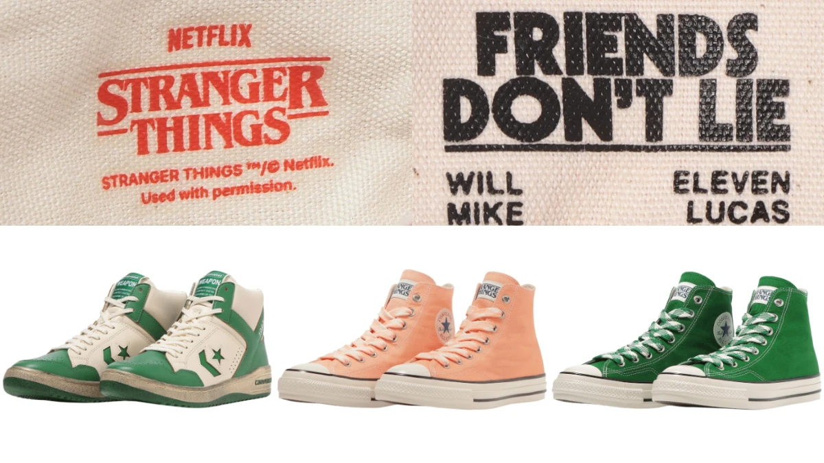 《Stranger Things》第五季 x Converse Japan 最新系列登場!Chuck Taylor、Weapon、One Star 配色、細節、彩蛋一次看