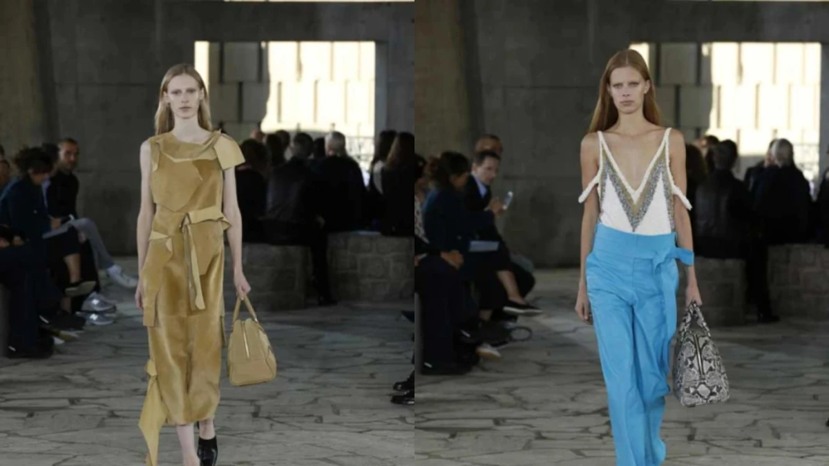 【2015春夏巴黎時裝週】LOEWE翻玩皮革展現摩登原始氣息