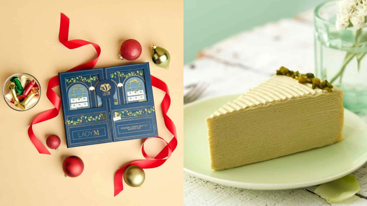 Lady M推出2025聖誕可麗捲餅禮盒!快閃新竹巨城,人氣「開心果千層蛋糕」回歸