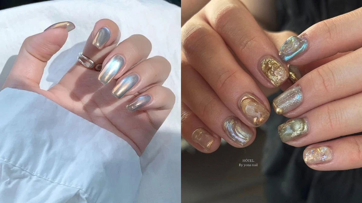 2025秋冬美甲推薦「極光美甲」25款超夢幻的範本示範，年末最仙氣的款式就是它！