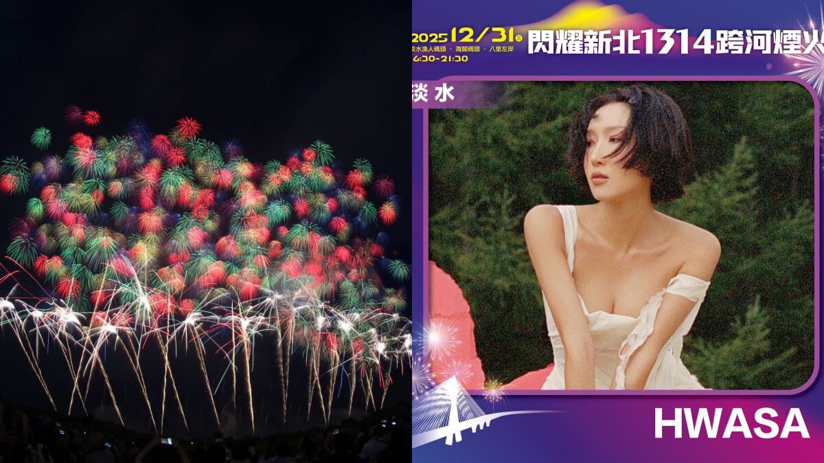 2026新北跨年「1314跨河煙火」攻略!MAMAMOO華莎、樋口愛壓軸,雙主場卡司全公開
