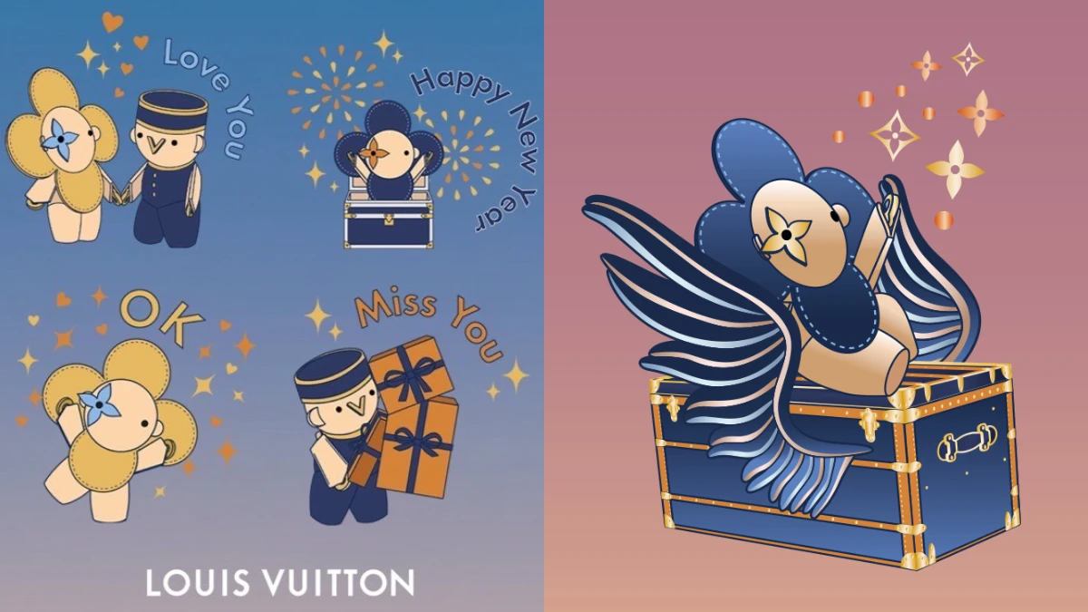 路易威登聖誕貼圖免費下載!用LV吉祥物Vivienne送祝福,還能寫天燈賀卡超暖心!