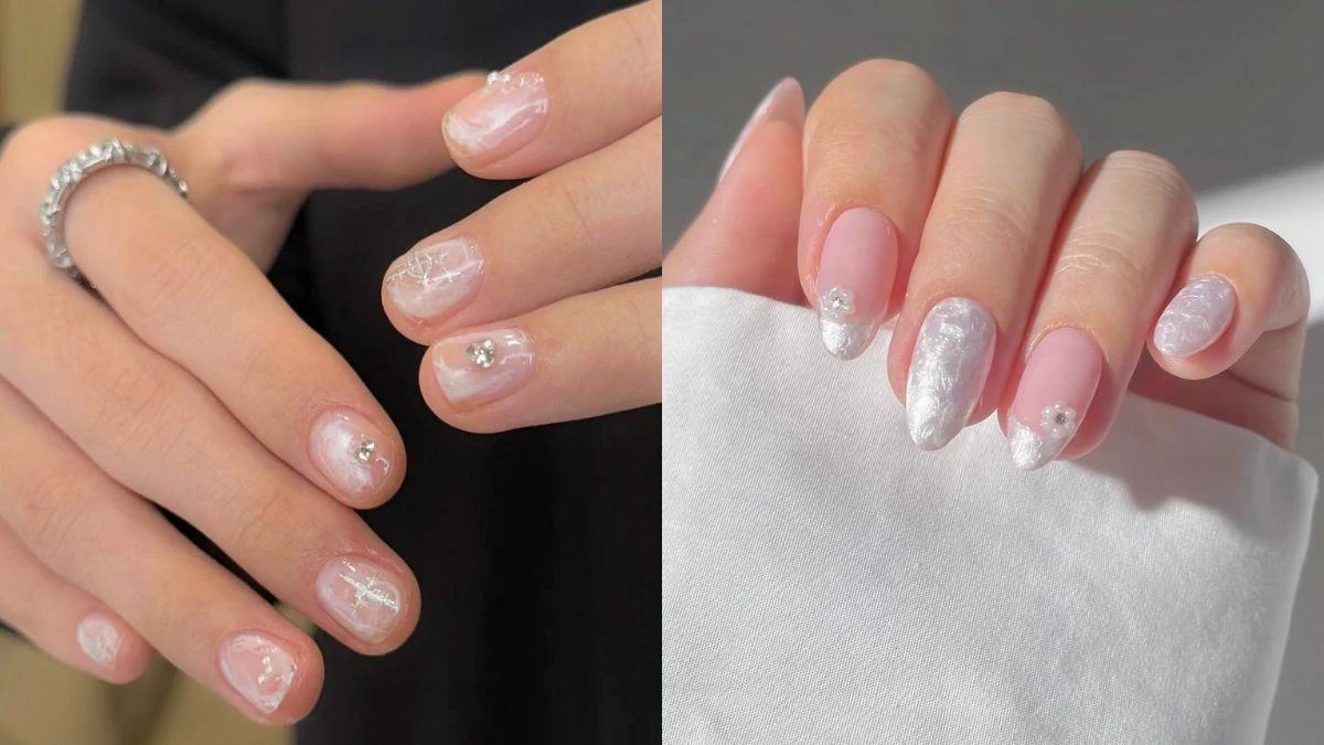 2026美甲推薦「雲舞白美甲」20款美甲範本示範，把雲朵放在指間流動！
