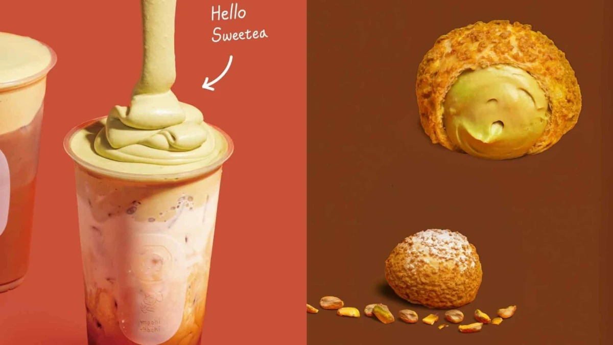 開心果控快衝！「麥吉machi machi」推出爆餡開心果泡芙、開心果奶霜飲品