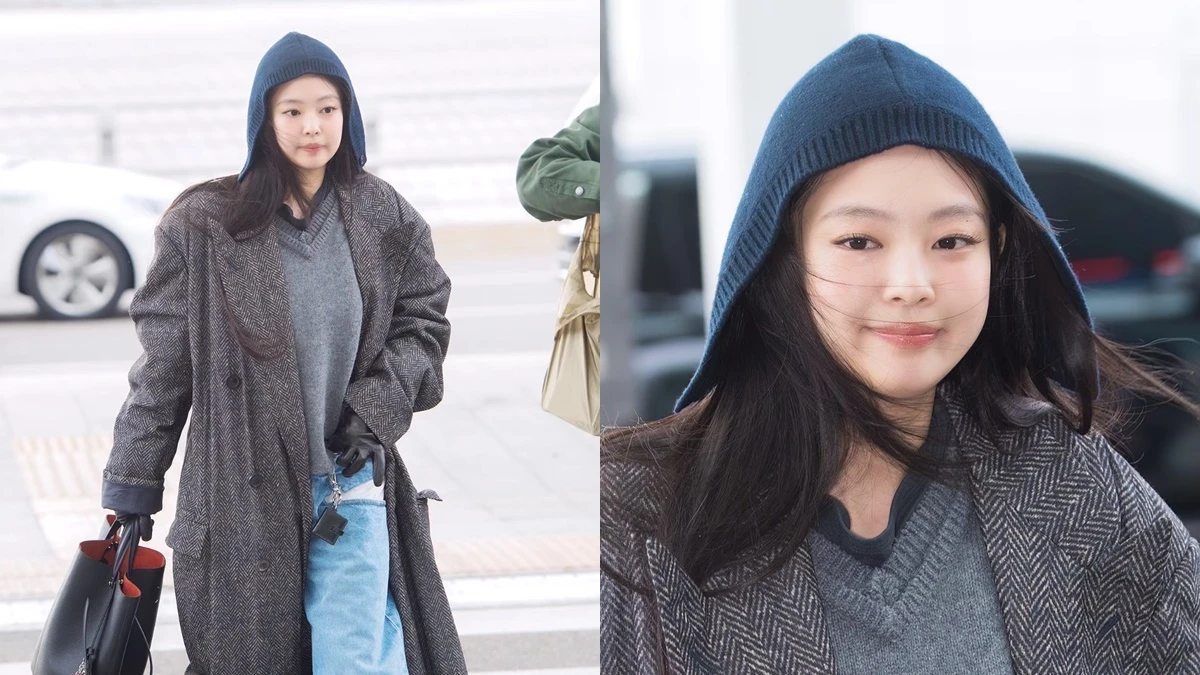 Jennie頭上那片布是什麼？來台機場穿搭全身Maison Margiela，鬆弛感時髦同款全蒐羅