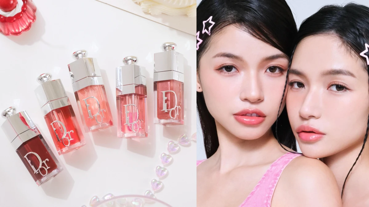 韓網熱燒的玻璃糖果唇在DIOR實現了~「粉漾水光潤唇釉」隨擦綻放粉嫩透光感,全糖甜度令人超想啾!