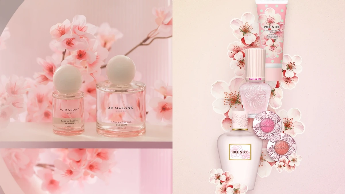 2026櫻花限定美妝與香水盤點：Jo Malone London、PAUL & JOE、嬌蘭，把春天封存在香氣與妝容裡
