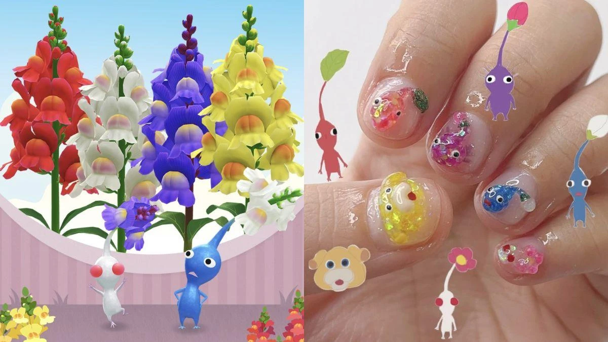 2026美甲推薦「皮克敏美甲」6款超萌指尖靈感推薦，換在指尖上種花！